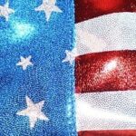 METALLIC USA FLAG